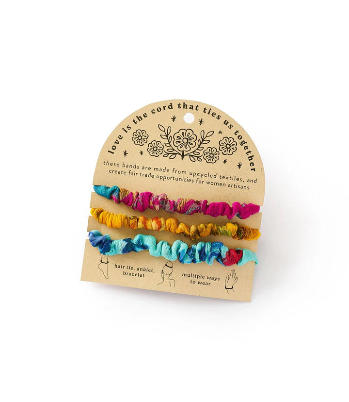 Priya Scrunchie Bracelet 3 - Pack - Ethically Made