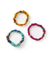 Priya Scrunchie Bracelet 3 - Pack - Ethically Made