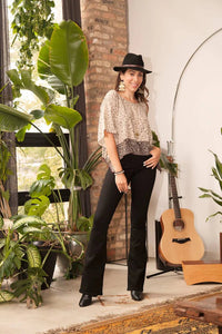 OOAK Sari Crop Top (0004) - Ethically Made