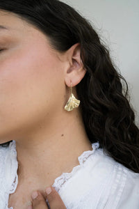 Sayuri Ginko Leaf Earrings - Ethically Made