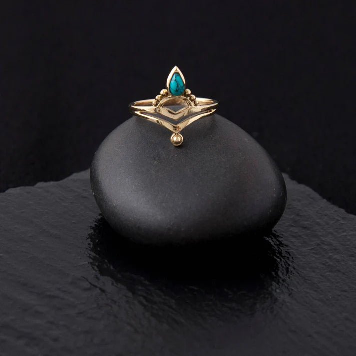 Turquoise Tiara Ring - Ethically Made