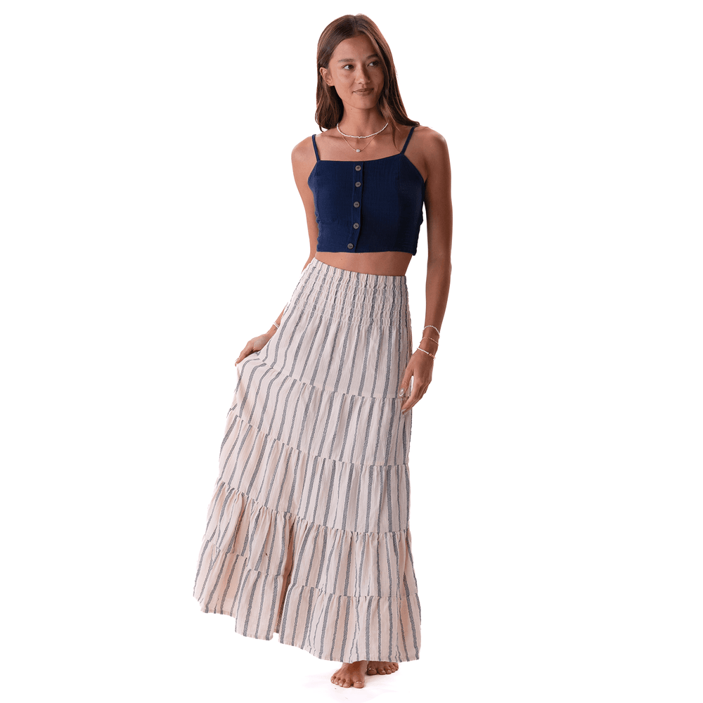 Sailor Stripe Sundrift Skirt - Ethically Made