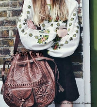 Handmade Moroccan Leather Shoulder Bag - Ethically Made