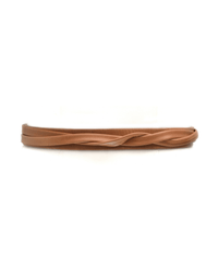 Skinny Wrap Belt - Cognac - Ethically Made