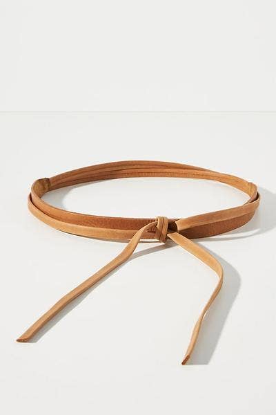 Skinny Wrap Belt - Tan - Ethically Made