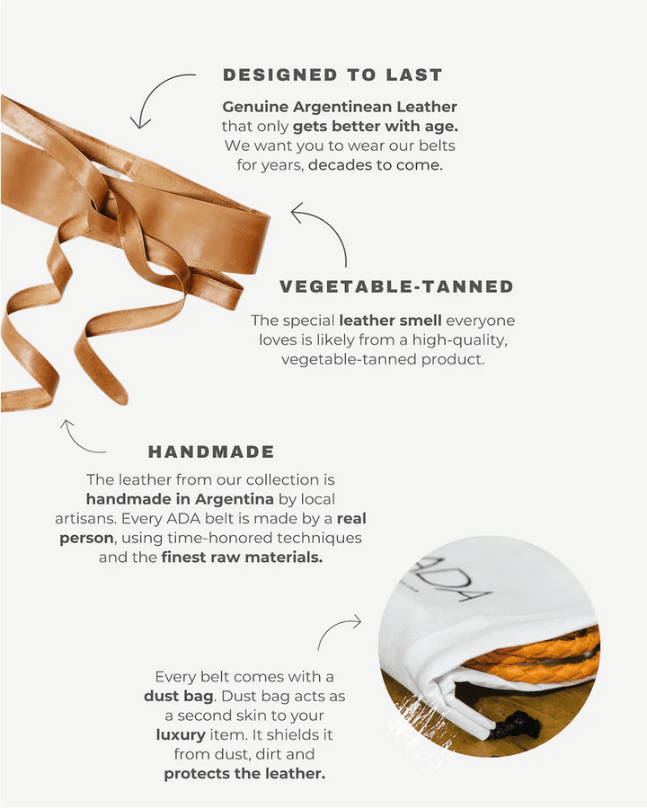 Wrap Belt - Tan - Ethically Made